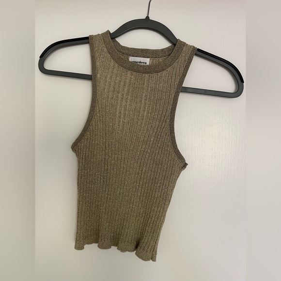 Superdown - Sonya Rib Sweater Tank in Gold - Picture 3 of 8